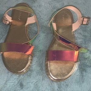 Size 7 1/2 bamboo sandals